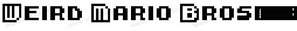 Weird Mario Bros字体转换
